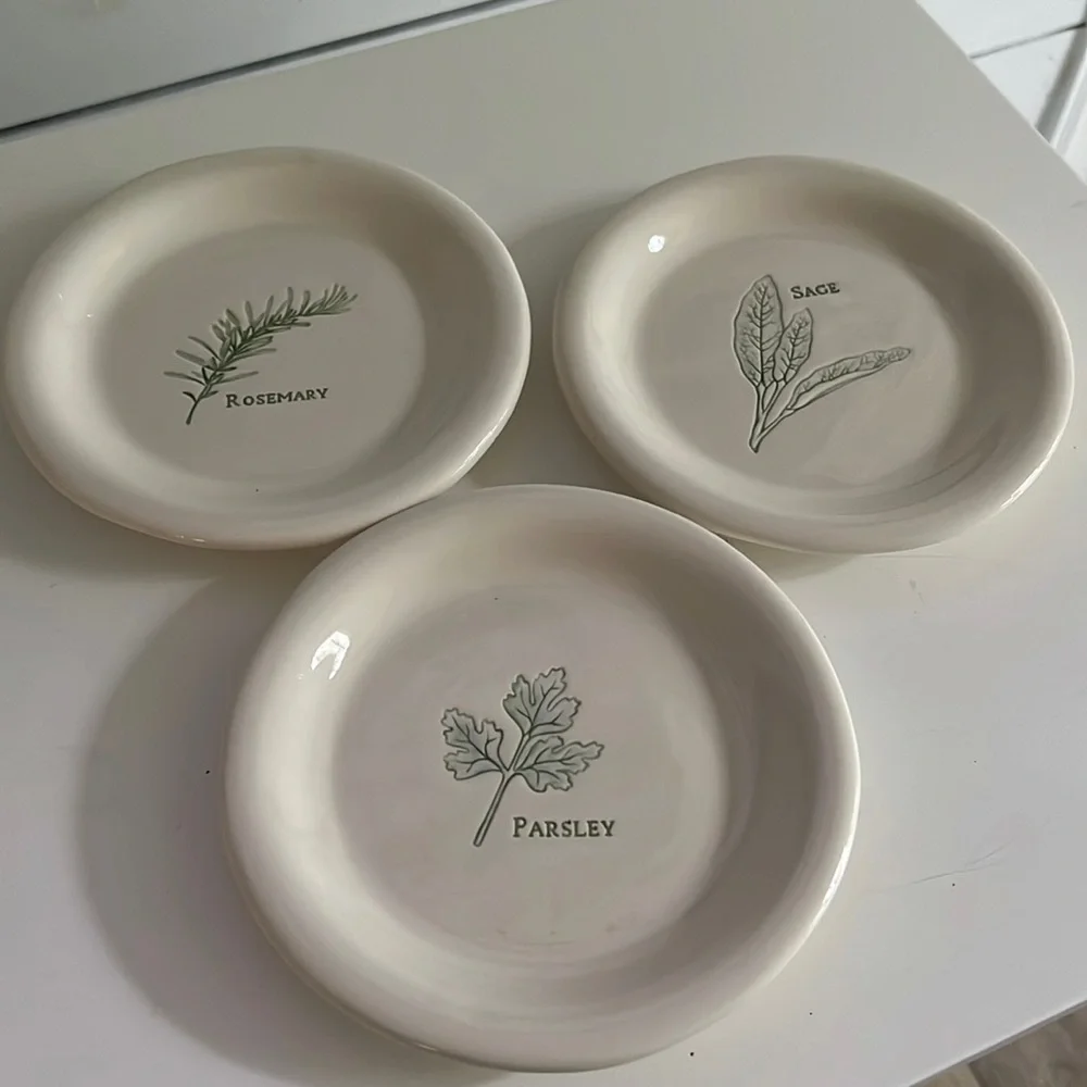 Williams Sonoma herb plates